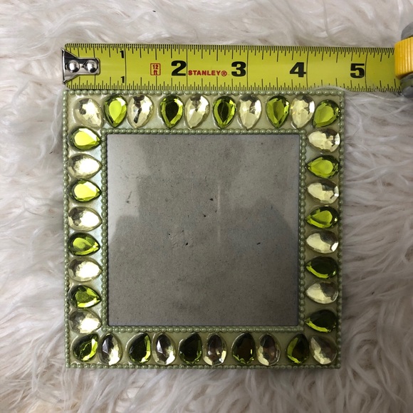 Y2K Picture Frame Lime Green Jewel Square 4.5x4.5 - Picture 4 of 5